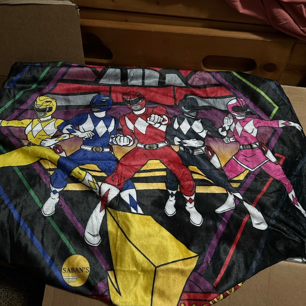 Power Rangers Graphic Blanket